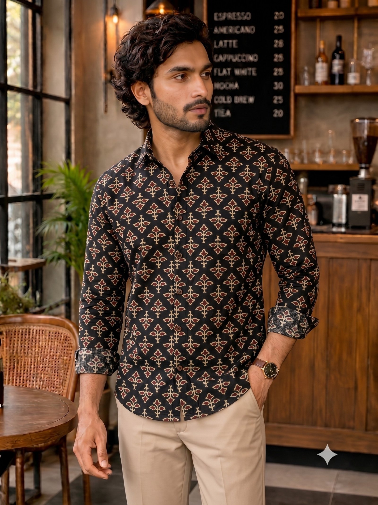 Midnight Lattice Shirt