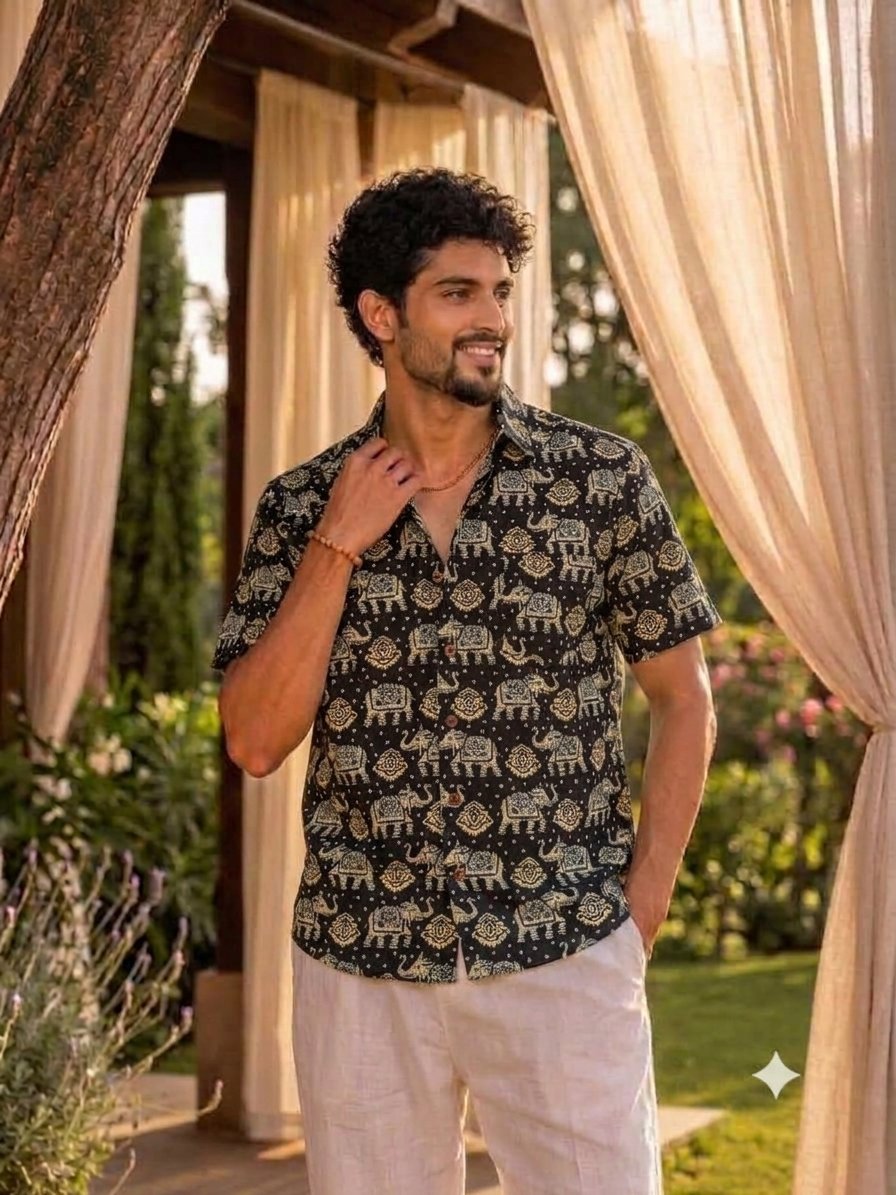 Midnight Royal Safari Shirt