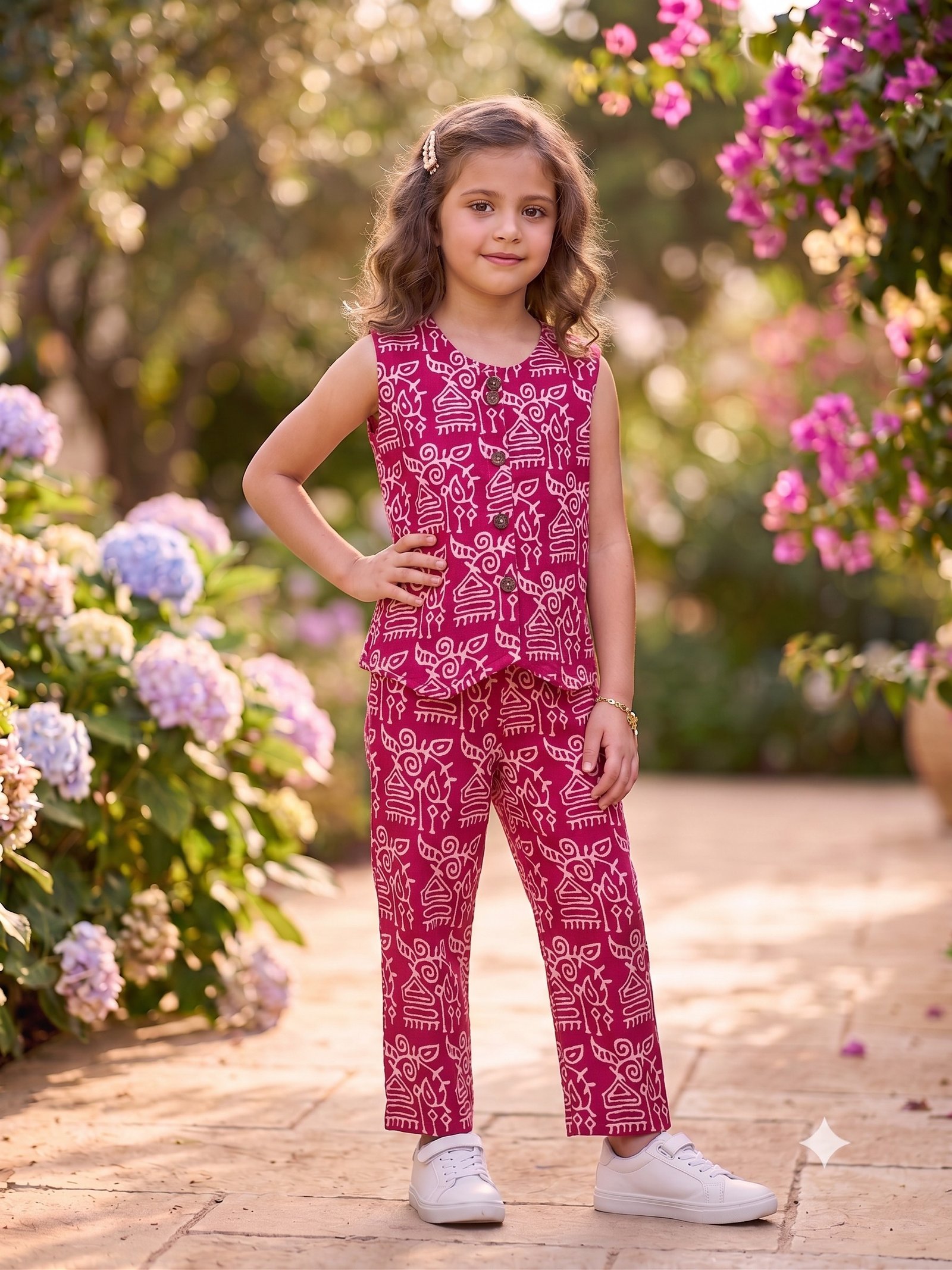 Magenta Motif Co-ord
