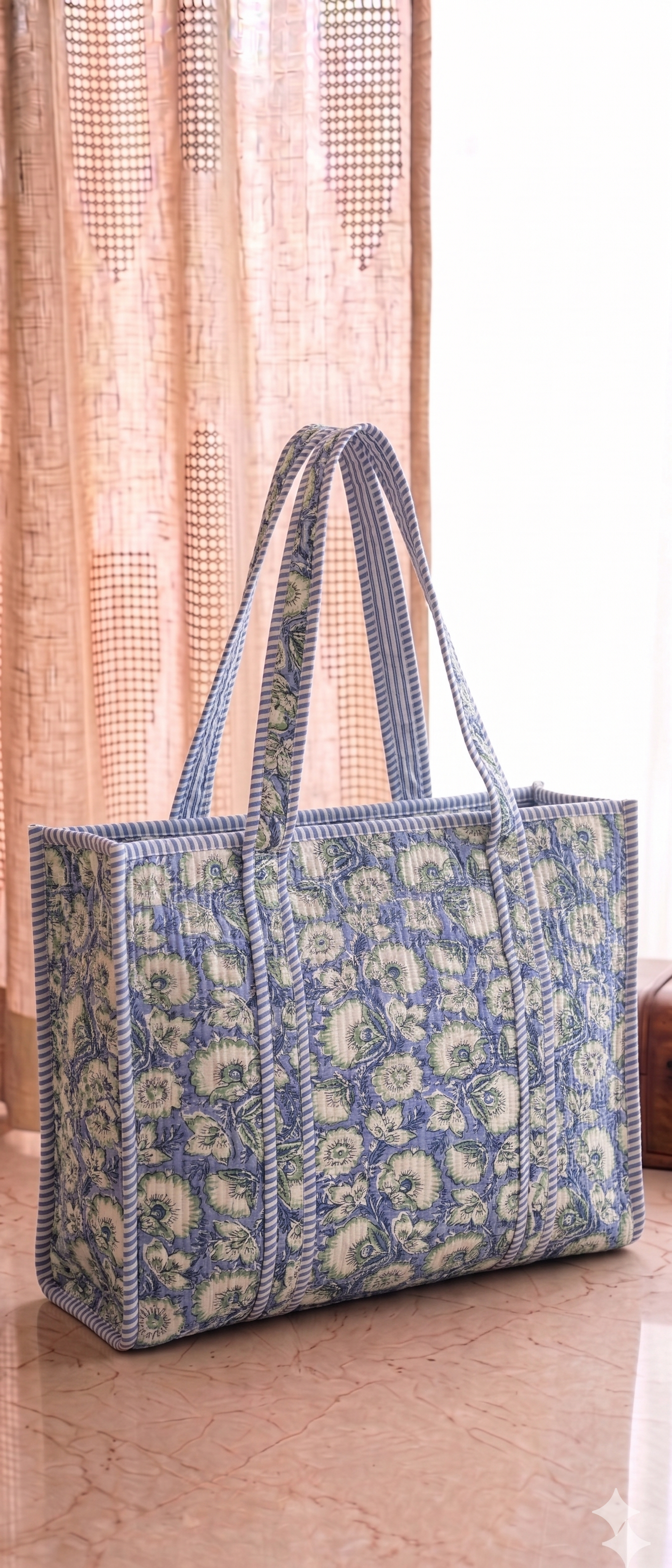 Azure Meadow Tote