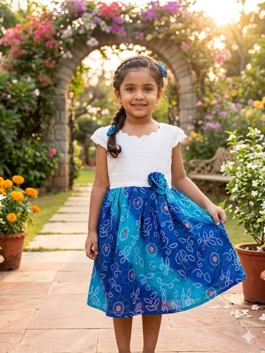 The Azure Oasis Frock