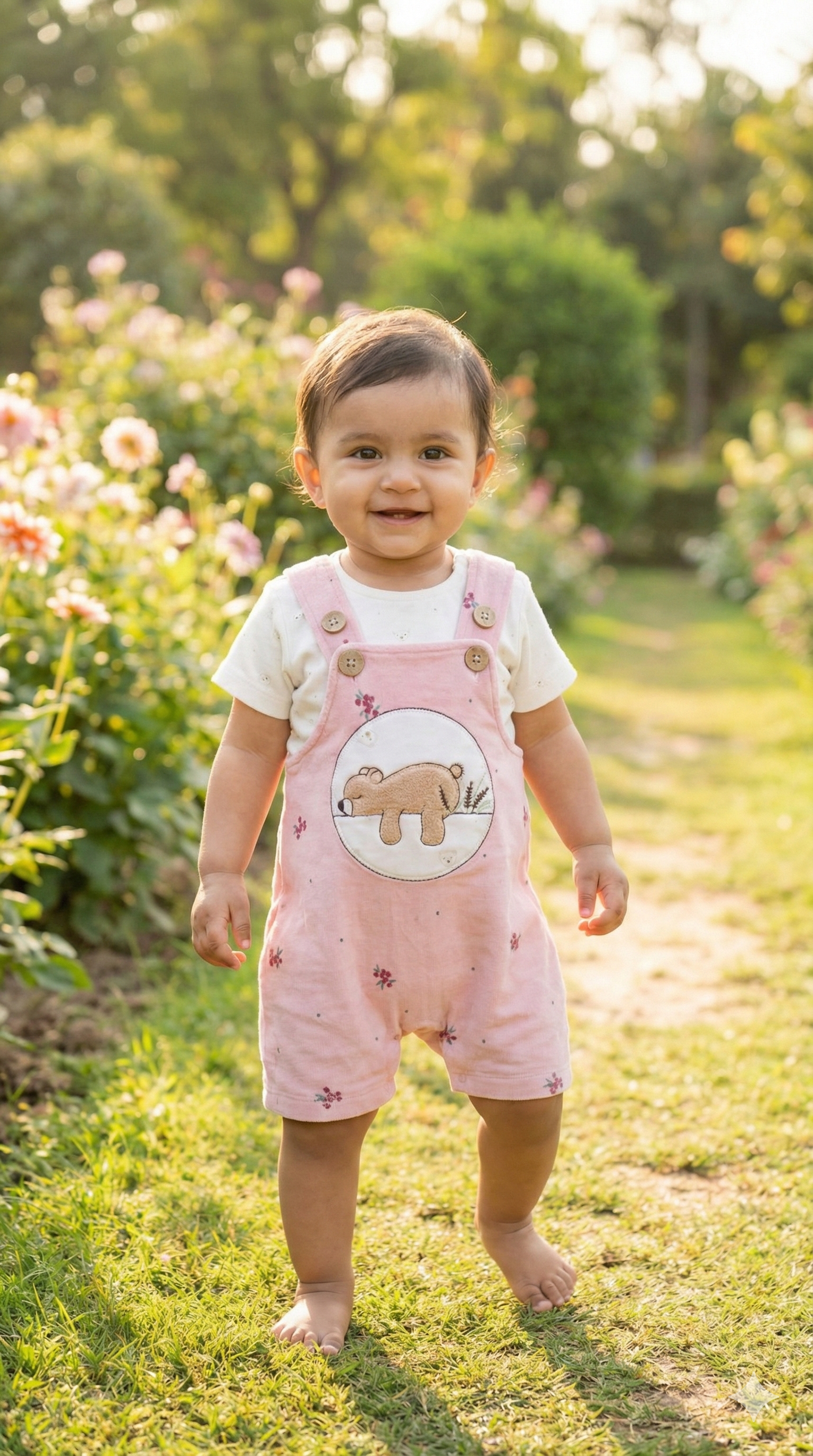 Rosy Bear Floral Set